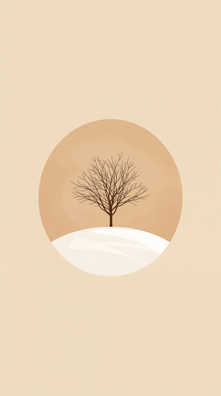 minimal-snow-wallpapers-tree-shadow-iphone-beige