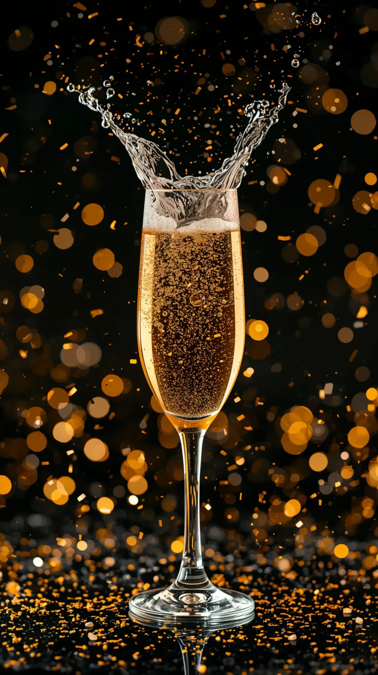 new-year-wallpapers-2026-golden-champagne-sparkles-phone