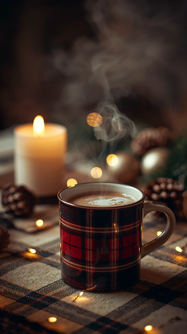 vintage-cozy-wallpapers-plaid-mug-hot-cocoa-phone