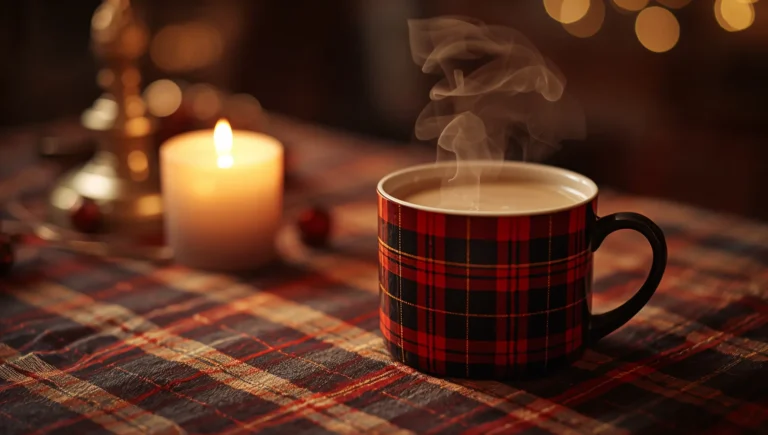 vintage-cozy-wallpapers-plaid-tablecloth-candle-ipad
