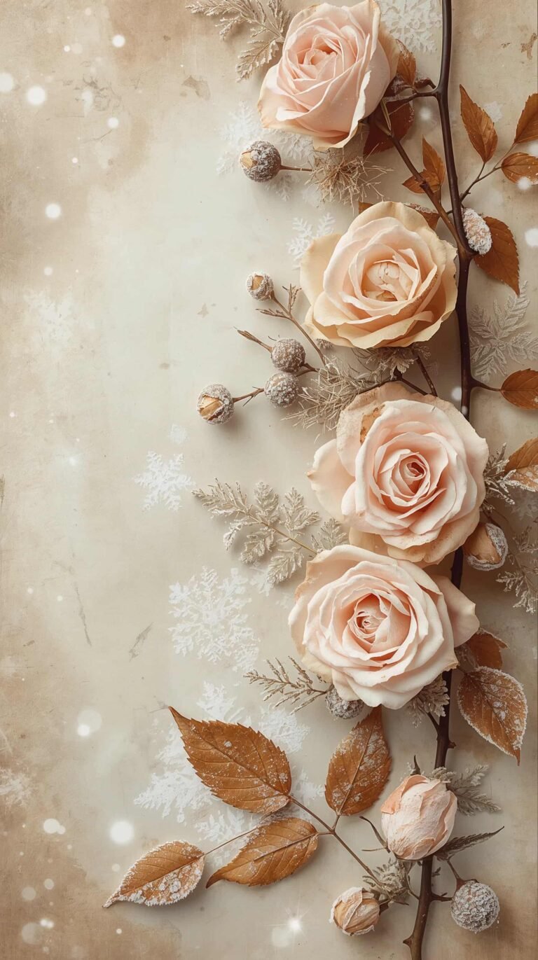 vintage-floral-winter-wallpapers-frosted-roses-on-antique-paper-beige-phone