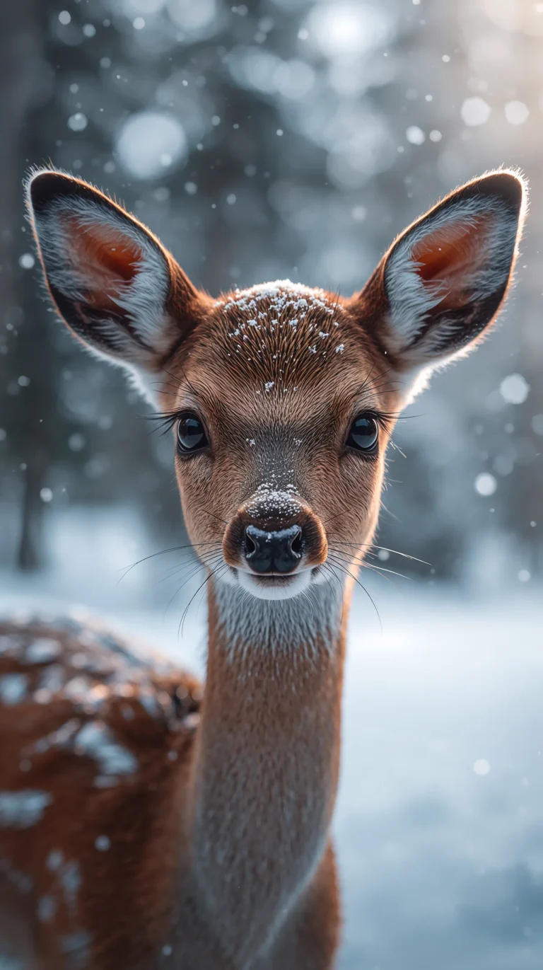 winter-forest-wallpapers-fawn-face-macro-shot