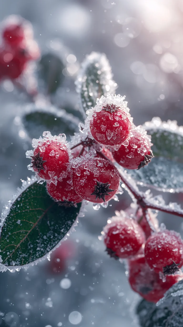 winter-forest-wallpapers-frosted-red-berries-macro