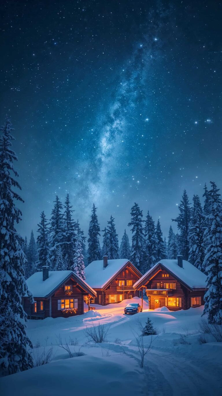 winter-wonderland-backgrounds-snowy-cottage-night-phone