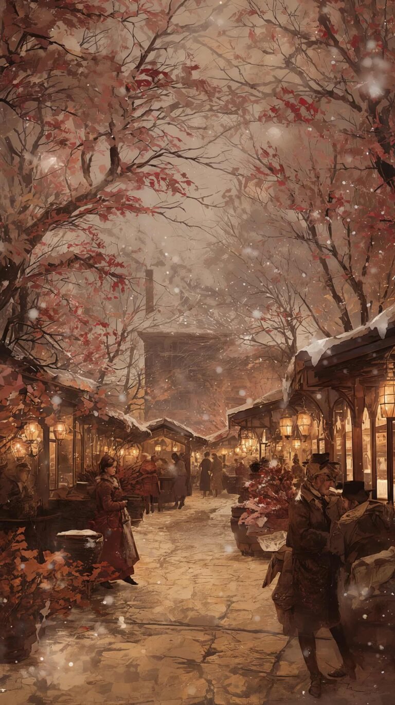 christmas-oil-painting-wallpapers-victorian-christmas-market-scene-phone