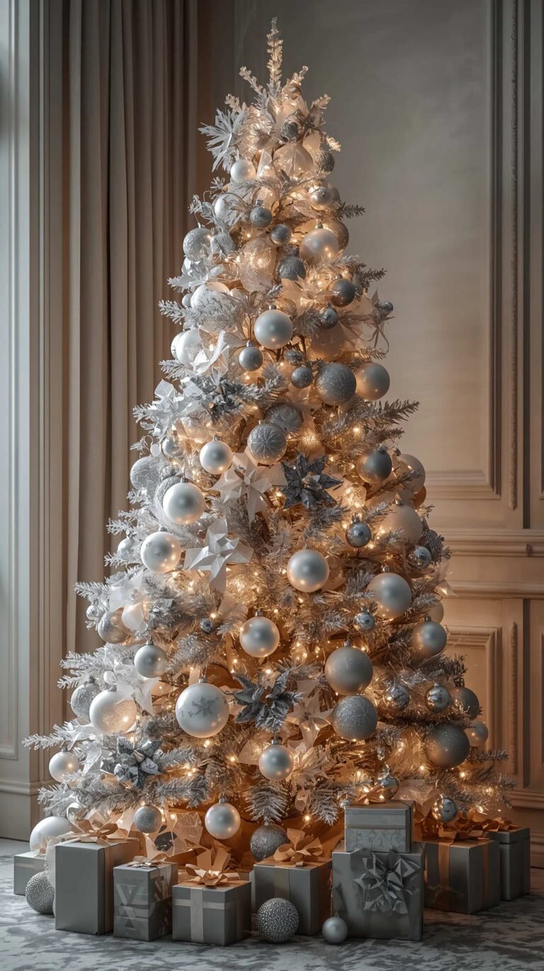 christmas-tree-wallpapers-silver-rich-decorated-glam
