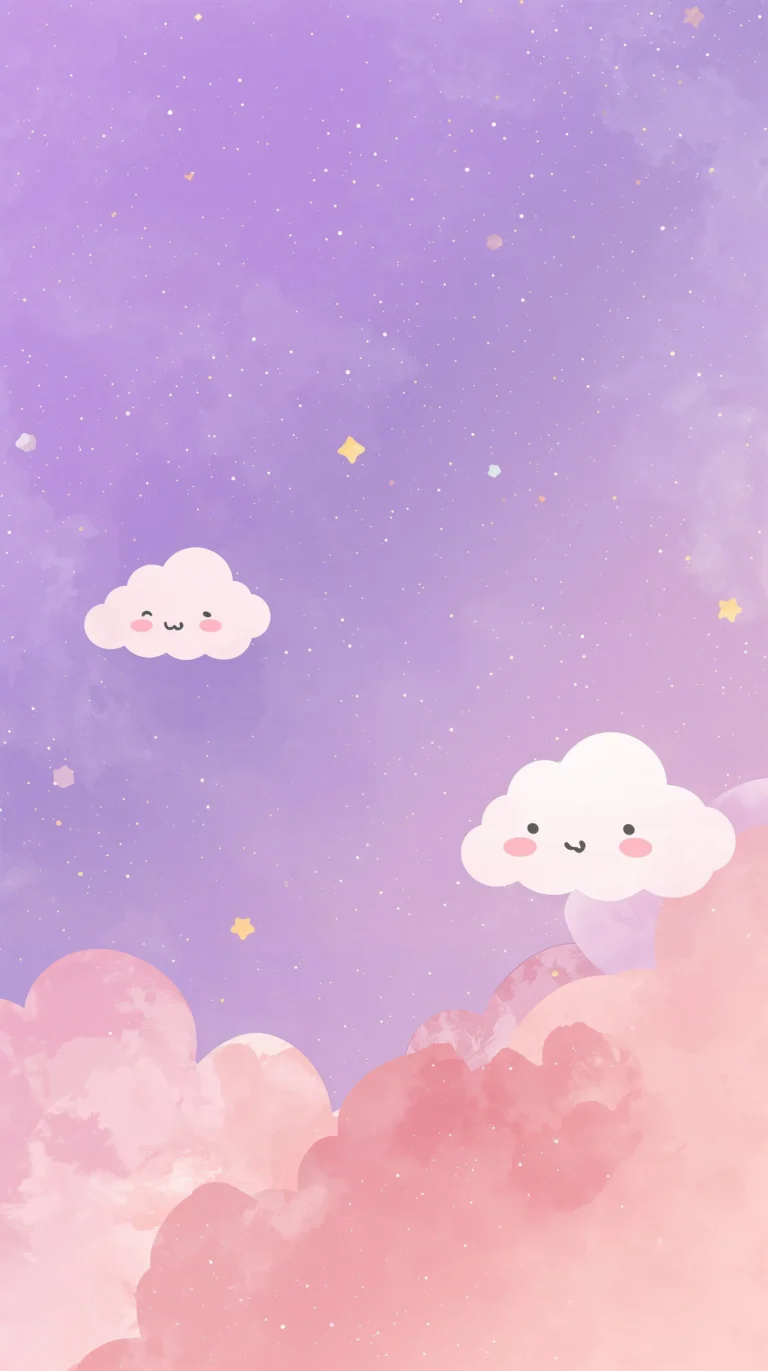 cute-cloud-wallpapers-lavender-dream-sky-phone