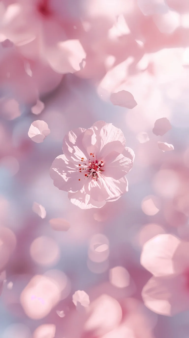 cute-flower-wallpapers-floating-sakura-petals-phone