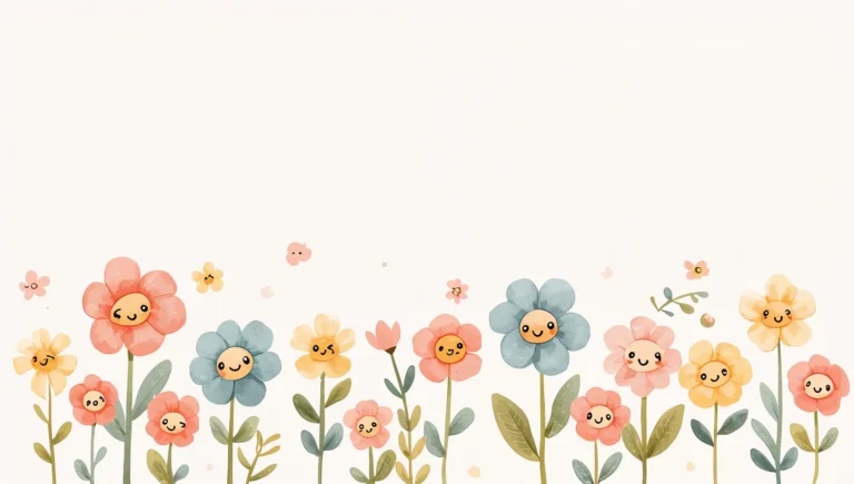 cute-flower-wallpapers-kawaii-smiling-flowers-ipad