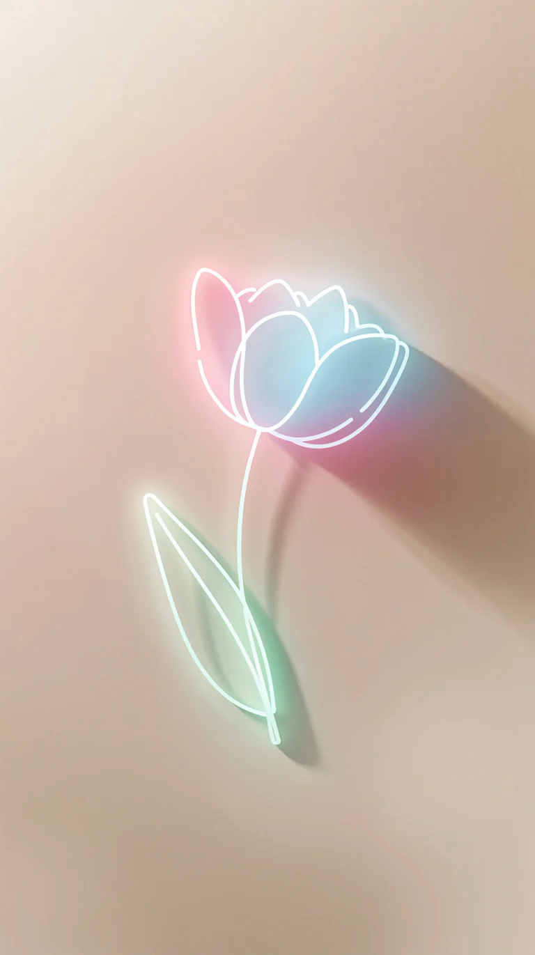 cute-flower-wallpapers-minimal-line-art-flower-phone