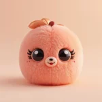 cute-fruit-wallpapers-peach-soft-pastel-plush-cover