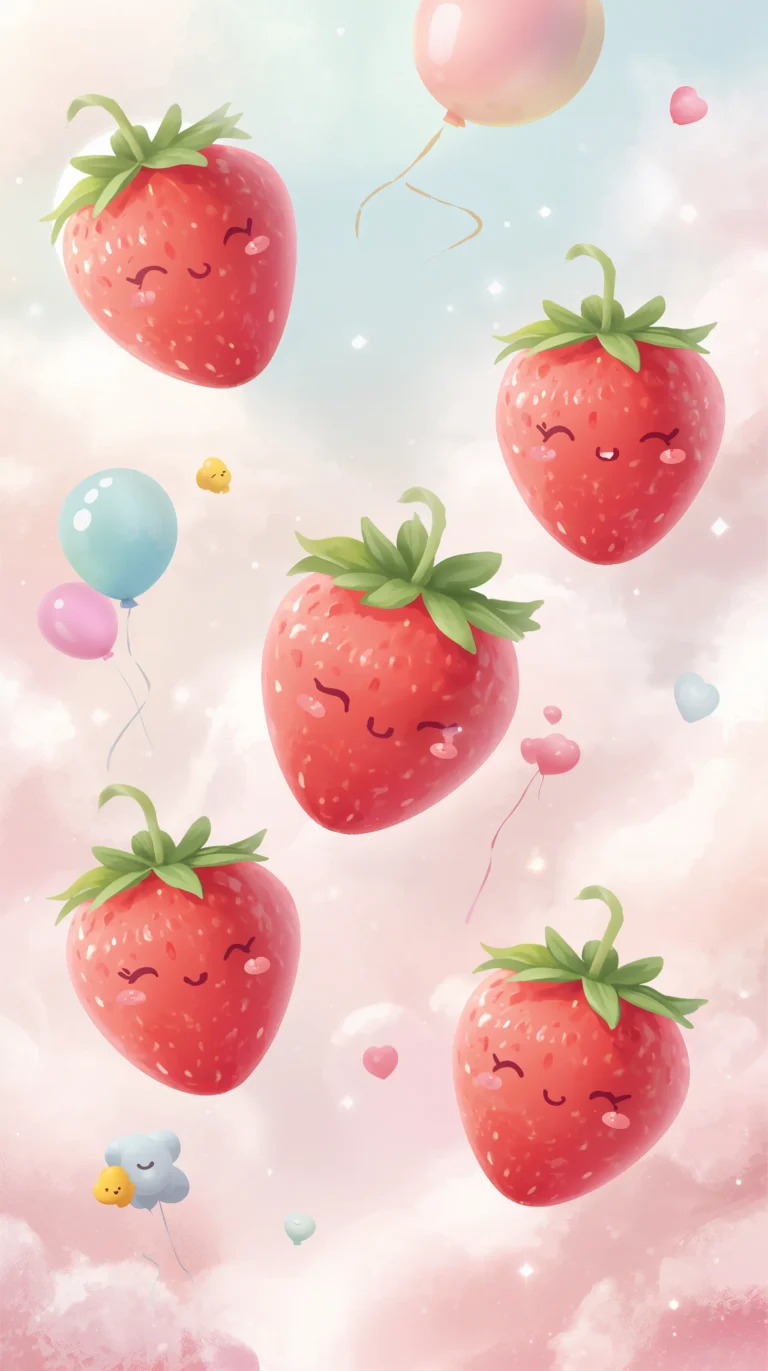 cute-fruit-wallpapers-strawberry-soft-pastel-kidcore-phone