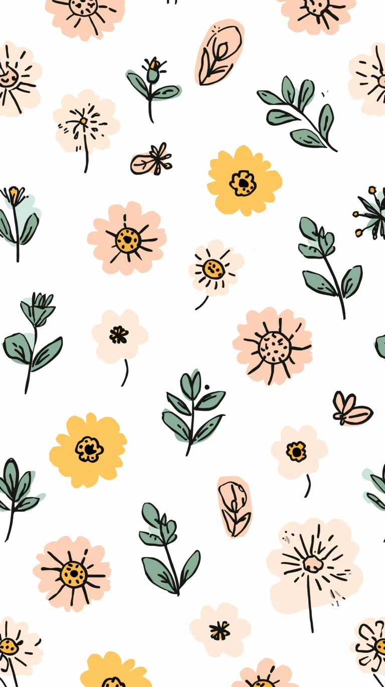 kawaii-pastel-wallpapers-pastel-floral-doodles-phone