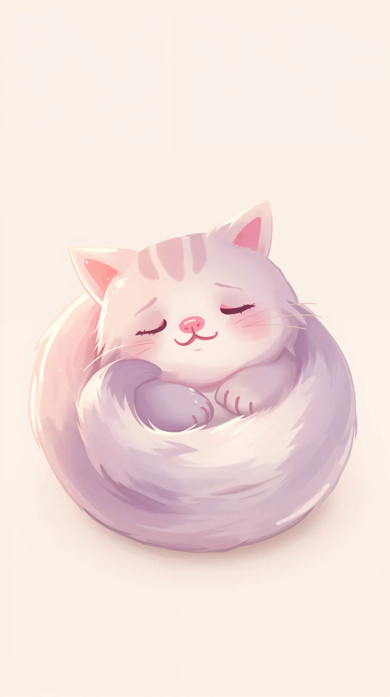 kawaii-pastel-wallpapers-sleepy-pastel-cat-phone