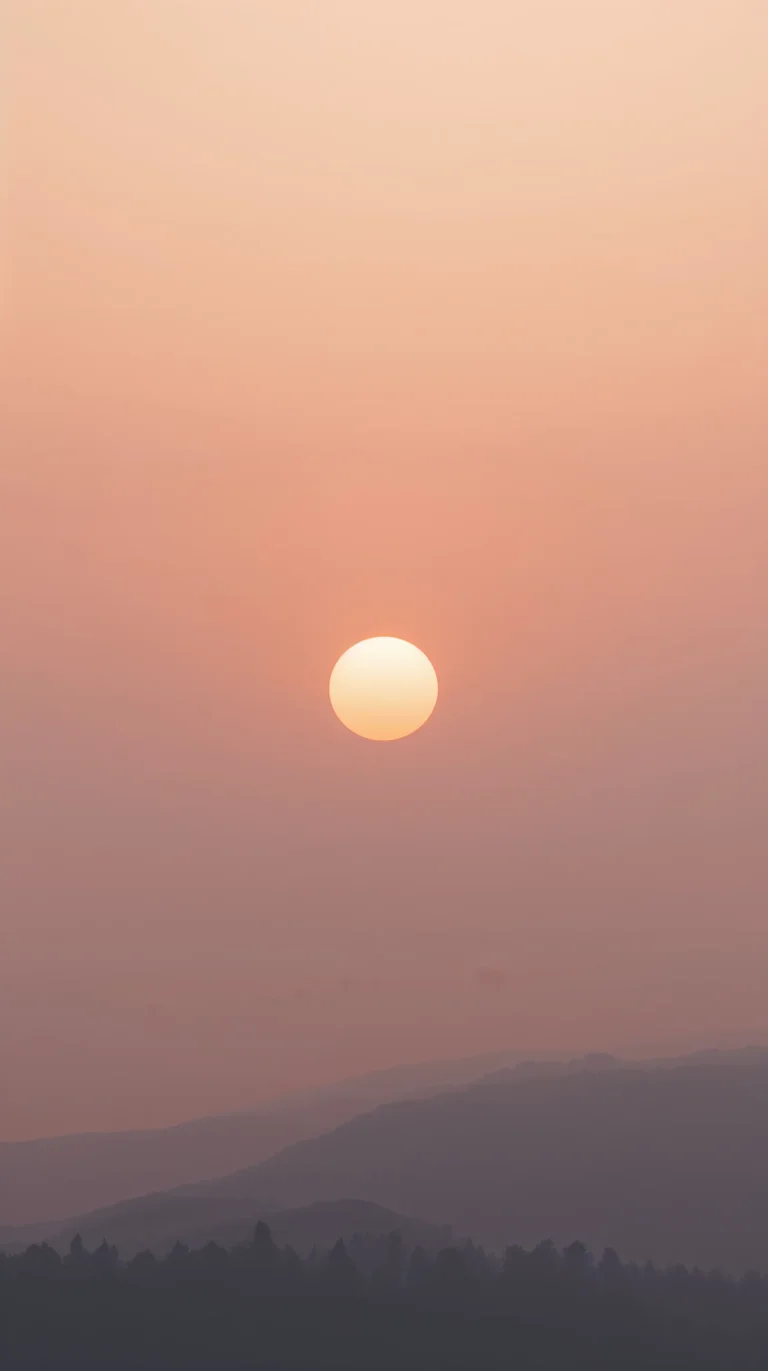 minimal-sunset-wallpapers-glowing-sun-disc