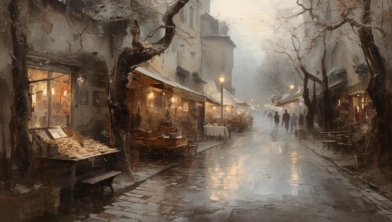 vintage-painting-wallpapers-old-town-market-scene-ipad