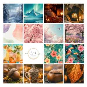 seasonal wallpapers collage pillar third