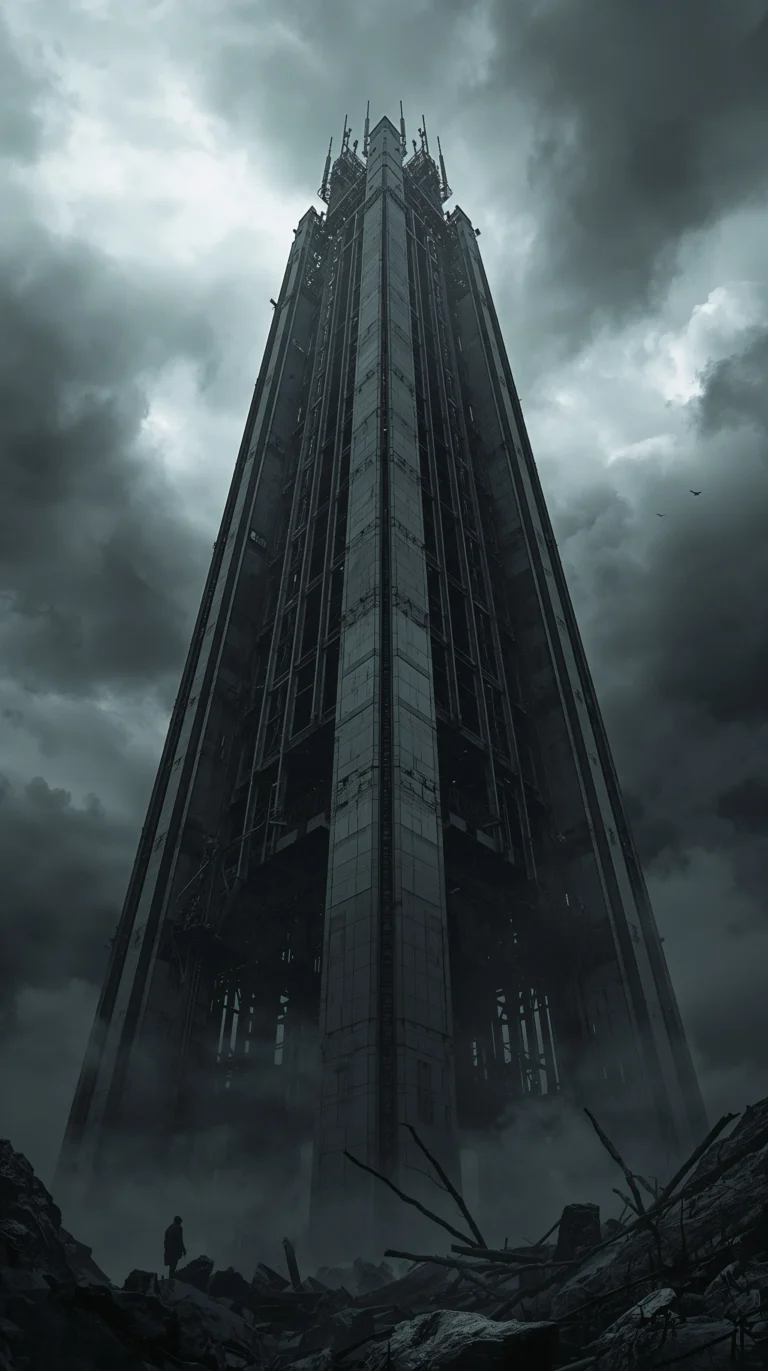 black-dystopian-wallpapers-brutalist-tech-tower-phone