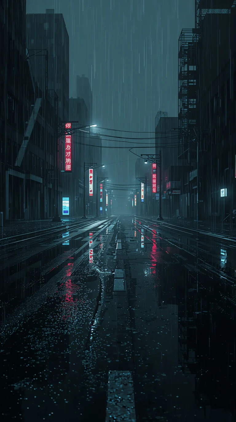 black-dystopian-wallpapers-deserted-neon-street-phone
