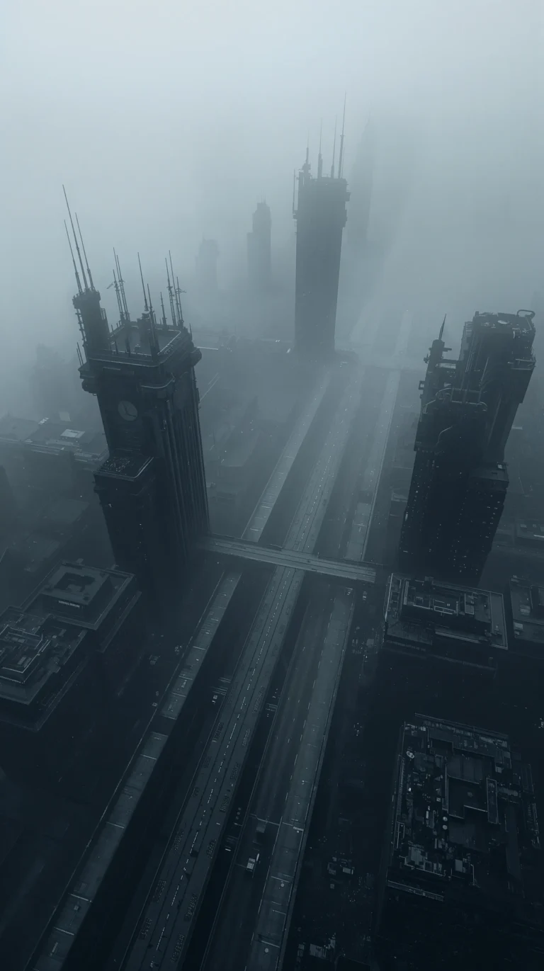 black-dystopian-wallpapers-foggy-city-aerial-view-phone