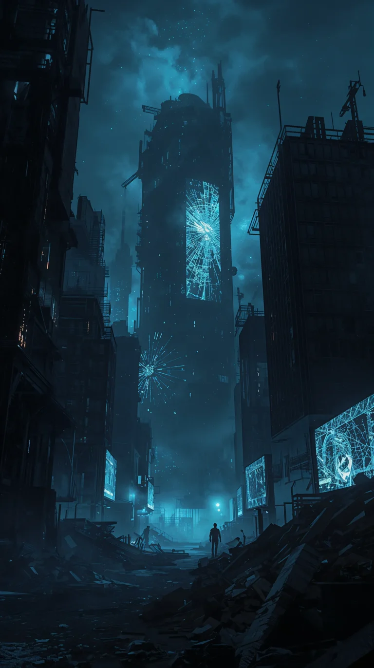 black-dystopian-wallpapers-ruined-megacity-night-phone