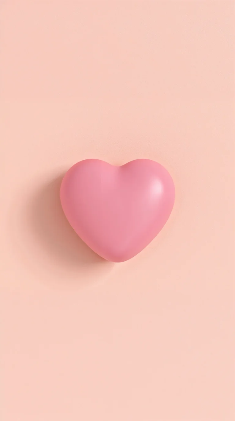 cute-pink-heart-aesthetic-wallpapers-for-phone-minimal-3d-heart