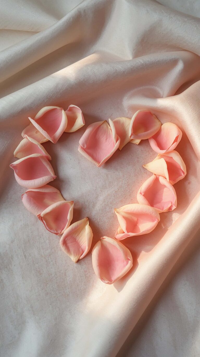 cute-pink-heart-aesthetic-wallpapers-for-phone-rose-petal-heart-flatlay