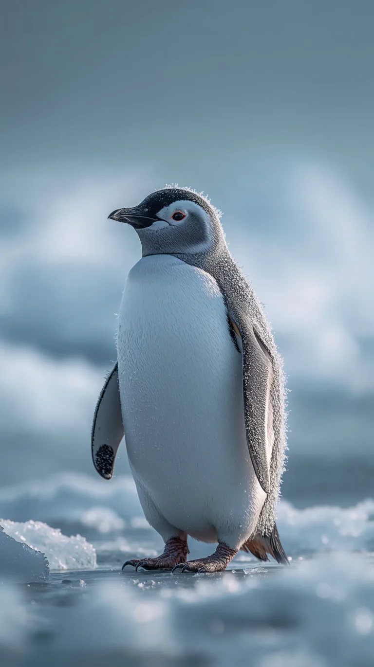 frosty-winter-wallpapers-penguin-macro-sunlight-phone