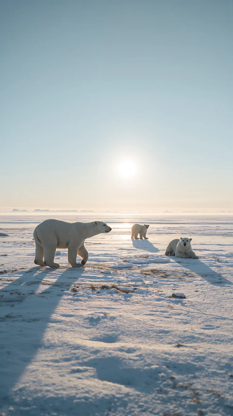frosty-winter-wallpapers-small-group-polar-bear-phone