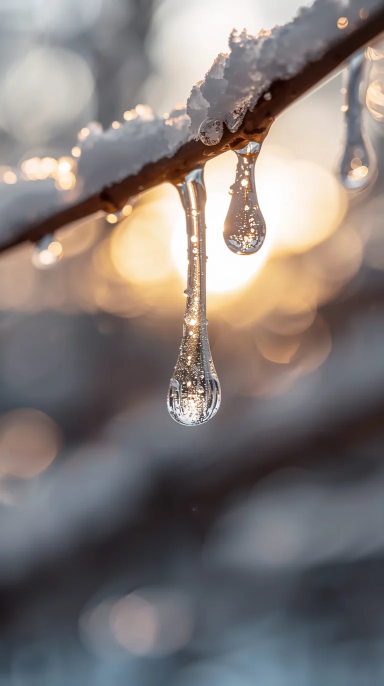 late-winter-wallpapers-melting-snow-branch-macro-phone