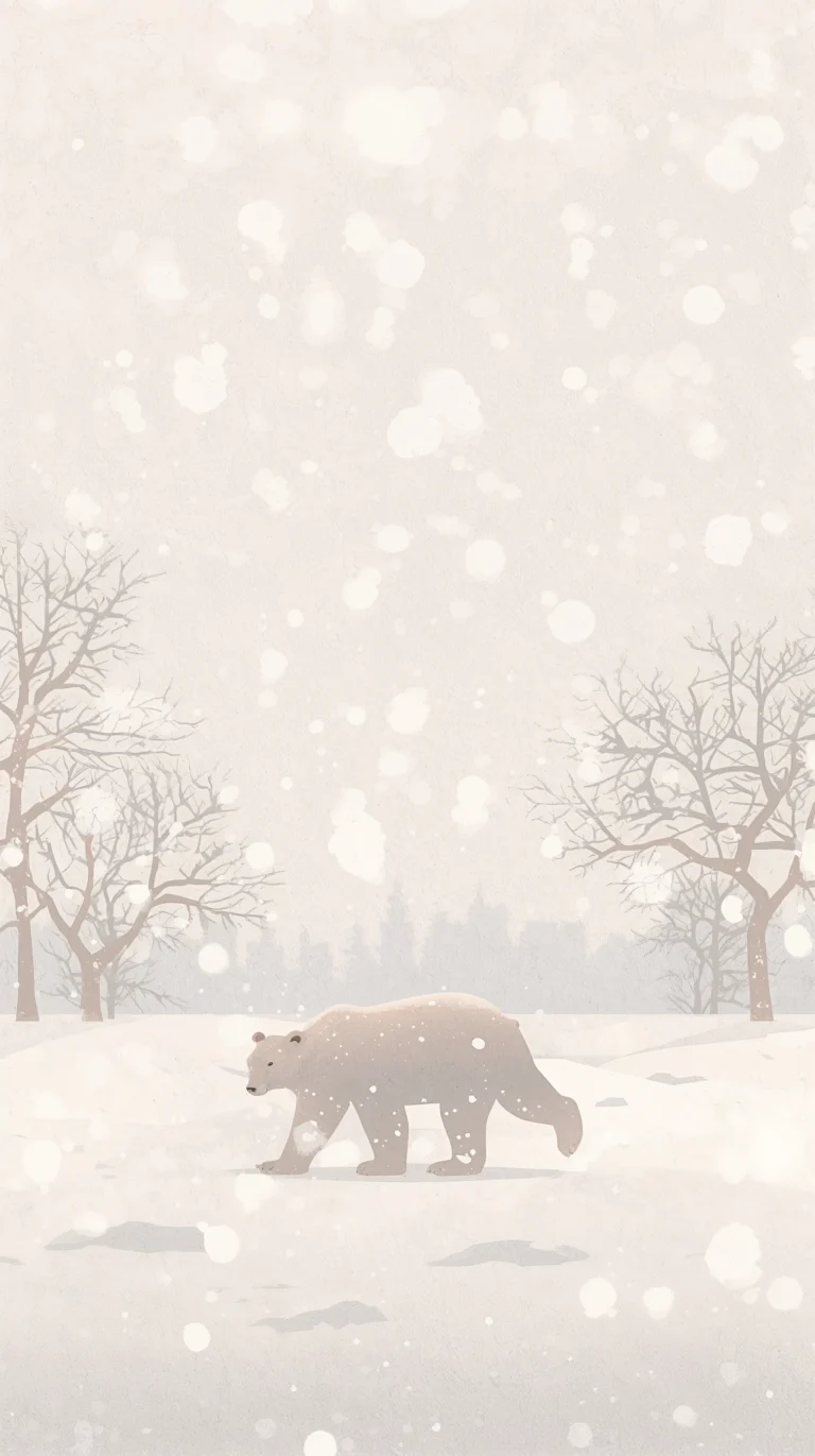 minimal-winter-wallpapers-polar-bear-ice-dance