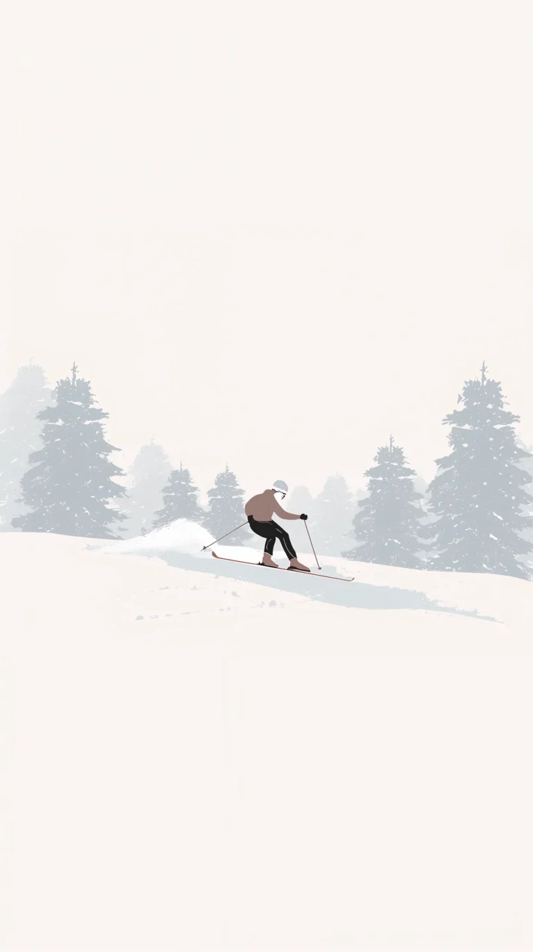minimal-winter-wallpapers-skier-gliding