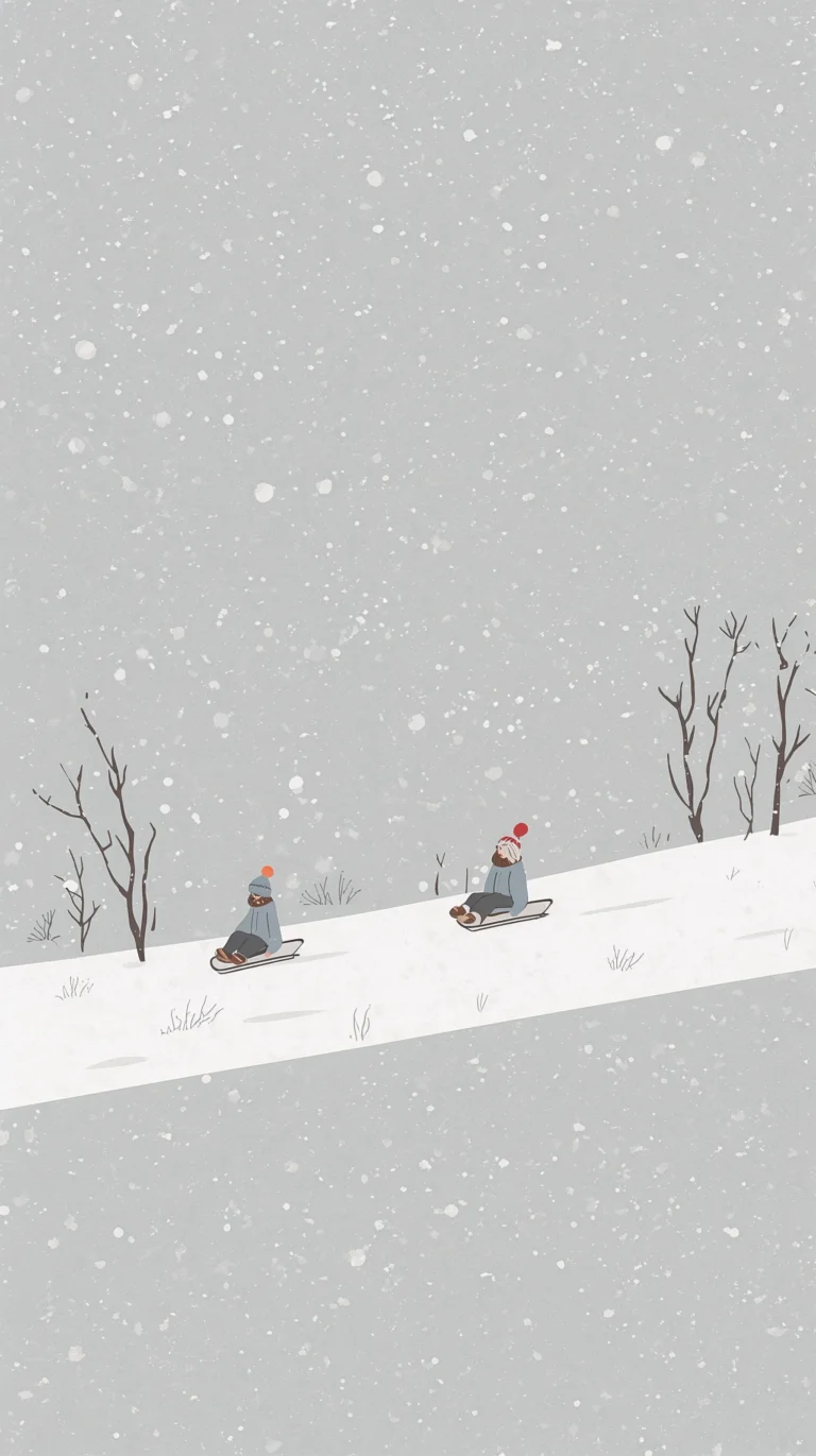 minimal-winter-wallpapers-two-man-sledding-down