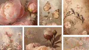 vntage art collage wallpaperinspo