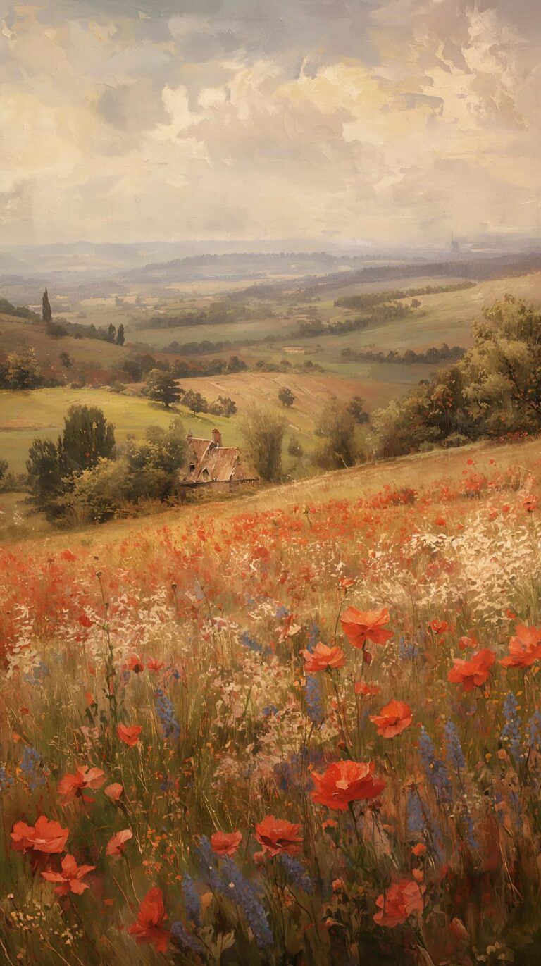 vintage-countryside-painting-wallpapers-forest-meadow-landscape-phone