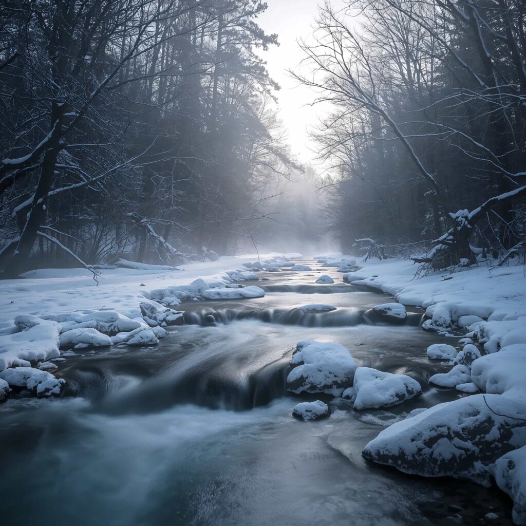 Peaceful Winter Morning Wallpapers – Soft Light, Calm Views