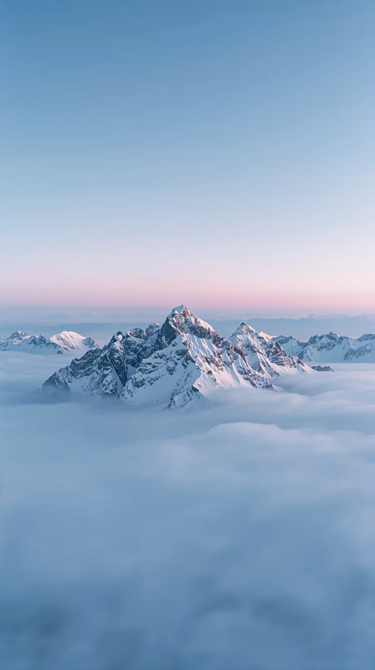 winter-sky-wallpapers-alpine-peak-view-phone