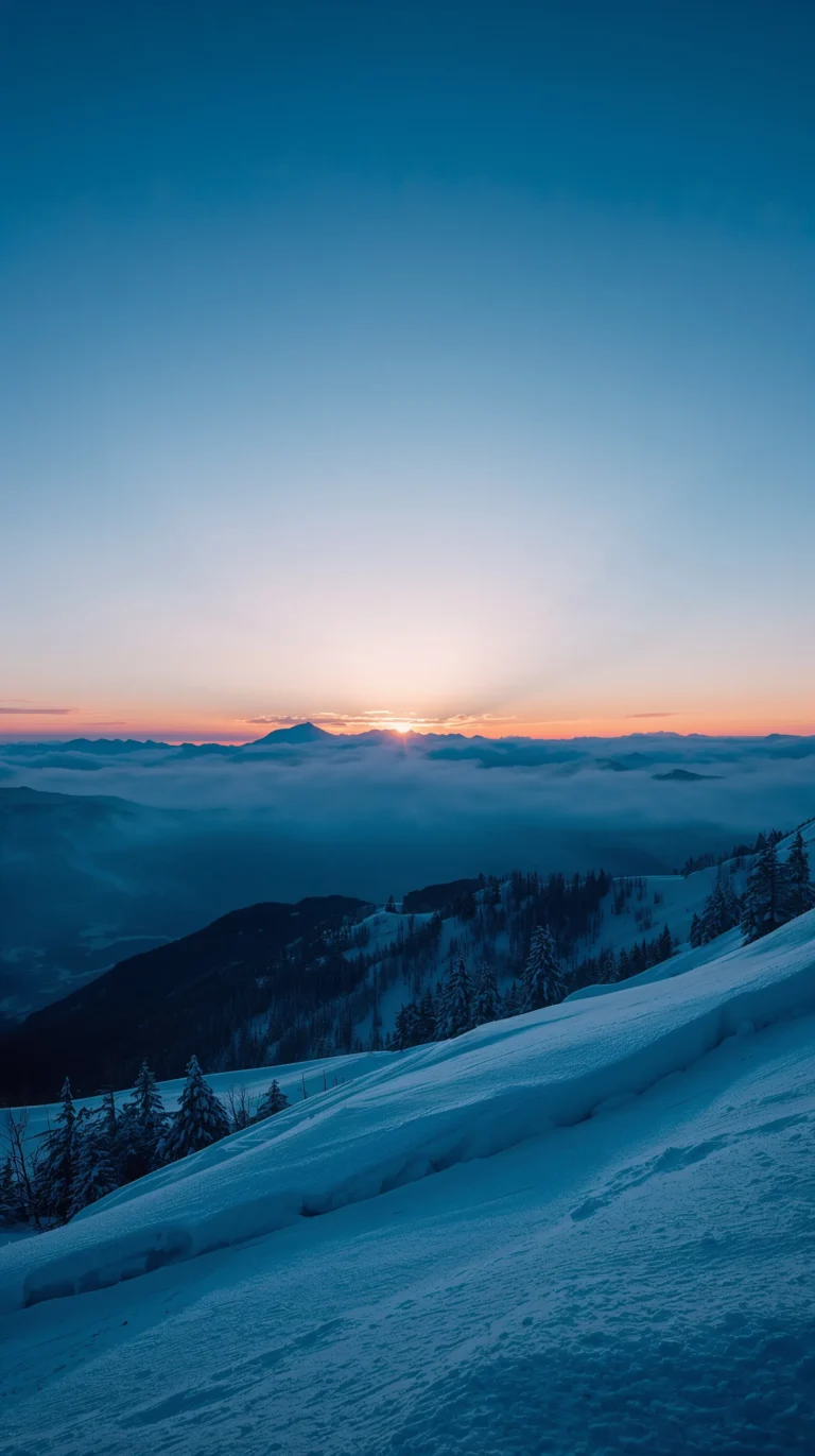 winter-sky-wallpapers-mountain-sunrise-glow-phone
