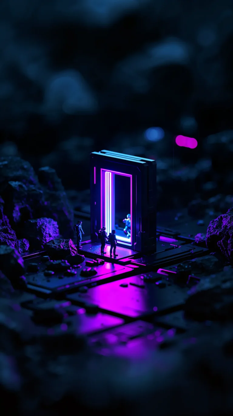 black-neon-cyberpunk-macro-backgrounds-neon-portal-dark-surface-phone