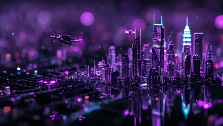 black-neon-cyberpunk-macro-backgrounds-neon-skyline-water-droplet-ipad