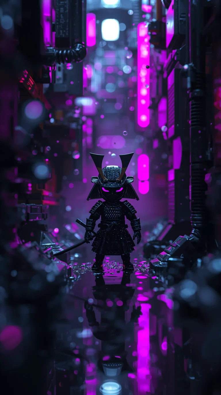 black-neon-cypunk-macro-backgrounds-neon-samurai-alley-phone