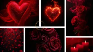 black red valentin wallpaper collage