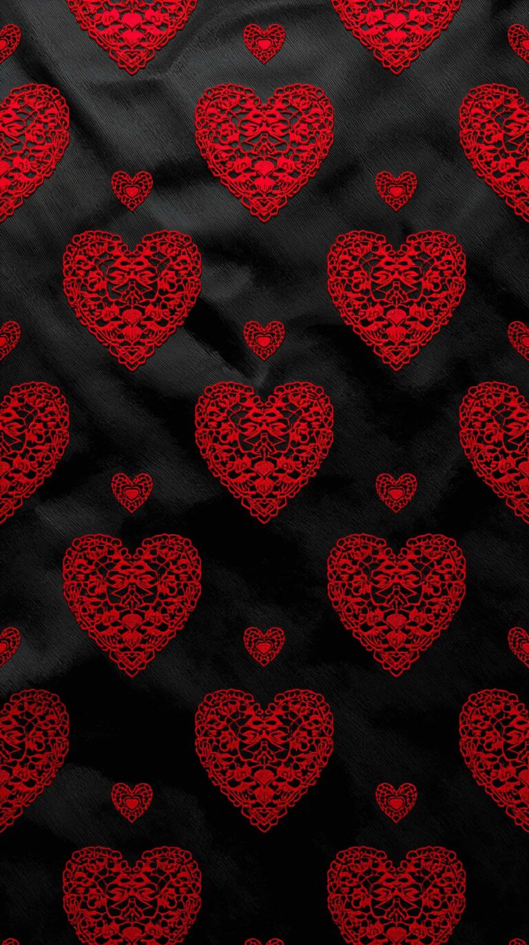 black-red-valentine-aesthetic-wallpapers-for-phone-lace-heart