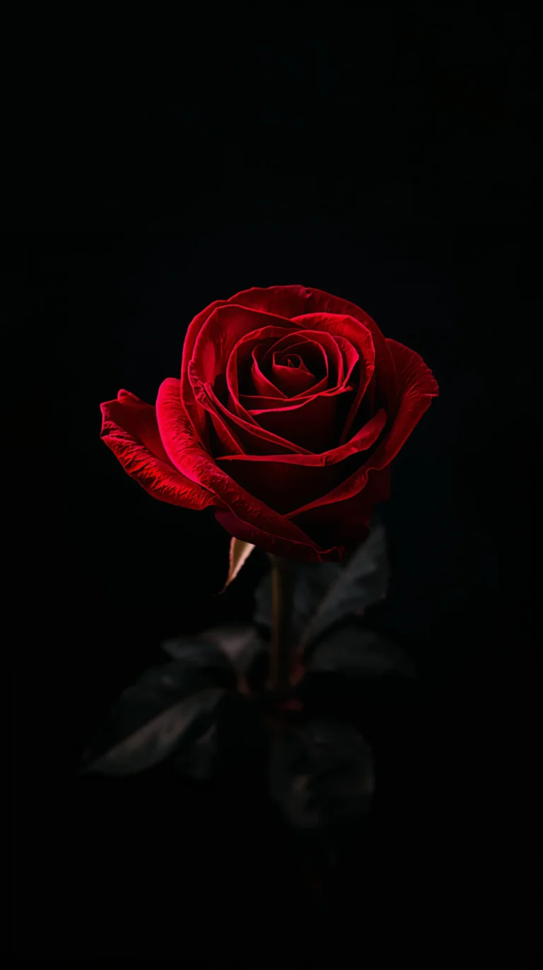 black-red-valentine-aesthetic-wallpapers-for-phone-single-rose