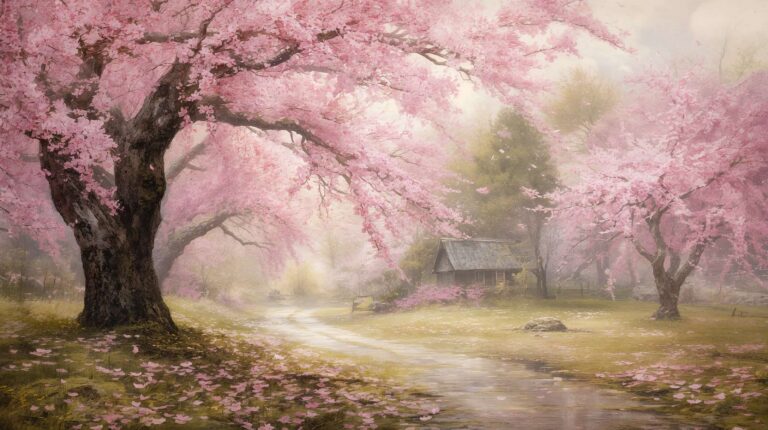 cherry-blossom-painting-wallpapers-aesthetic-cottage-sakura-scene-laptop