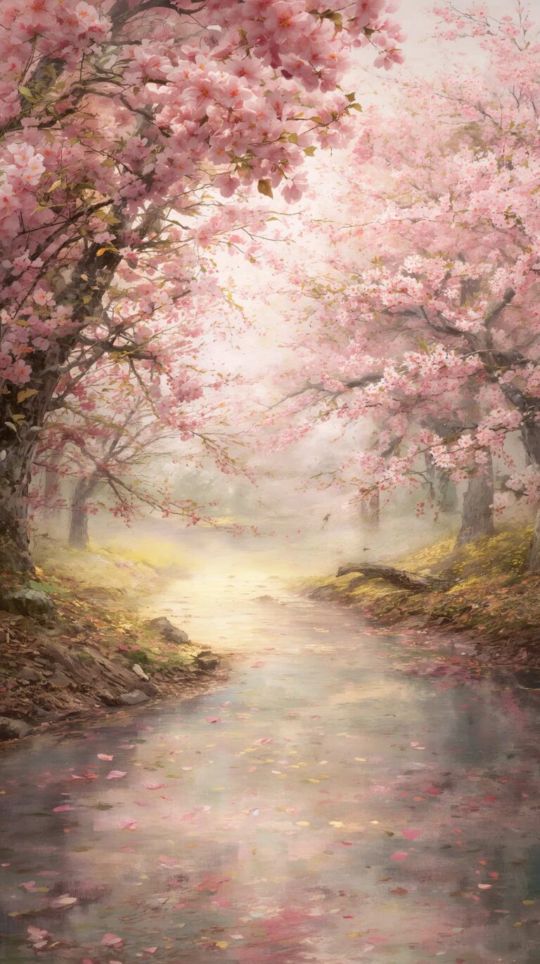 cherry-blossom-painting-wallpapers-aesthetic-path-phone