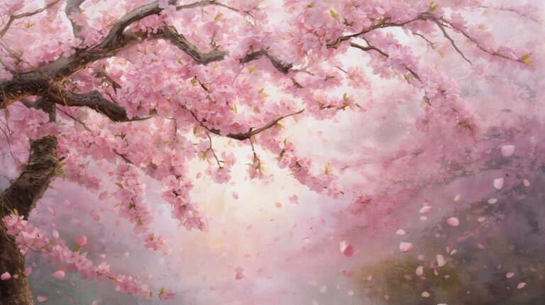 cherry-blossom-painting-wallpapers-aesthetic-pink-sunset-landscape-laptop