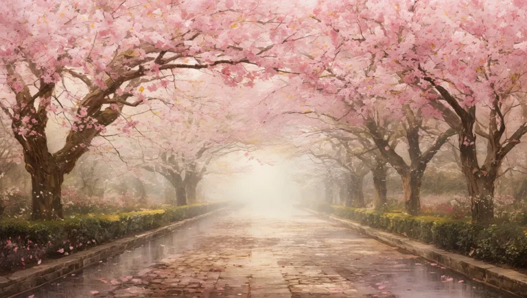 cherry-blossom-painting-wallpapers-aesthetic-vintage-garden-path-ipad
