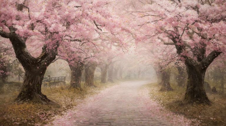 cherry-blossom-painting-wallpapers-aesthetic-vintage-garden-path-sec-laptop