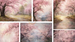 cherry blossom wallpapers collage